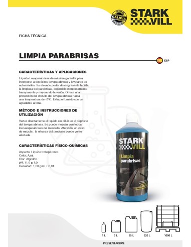 LIMPIAPARABRISAS ENVASE 1LT. STARK LIMPIAPARABRISAS ENVASE 1LT. STARK