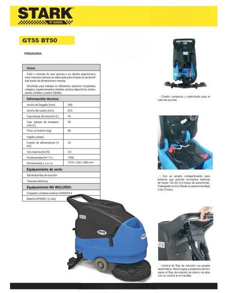 FREGADORA PROFESIONAL GT55 BT50 (SIN BATERÍA NI CARGADOR)