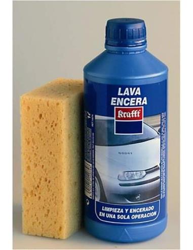 LAVA ENCERA CON ESPONJA
